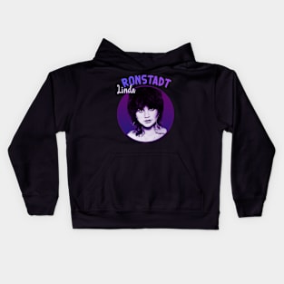 Linda Ronstadt - Retro Style Kids Hoodie